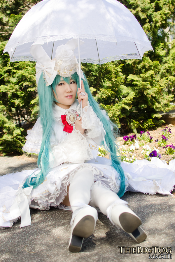 White Bunny Miku Hatsune - Vocaloid