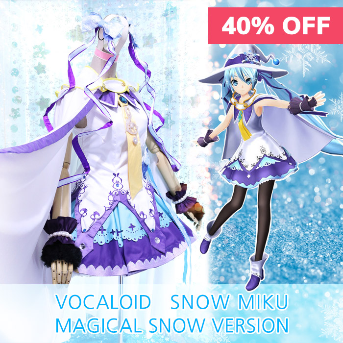 Vocaloid Snow Miku Magical cosplay costume winter hatsune yuki sale