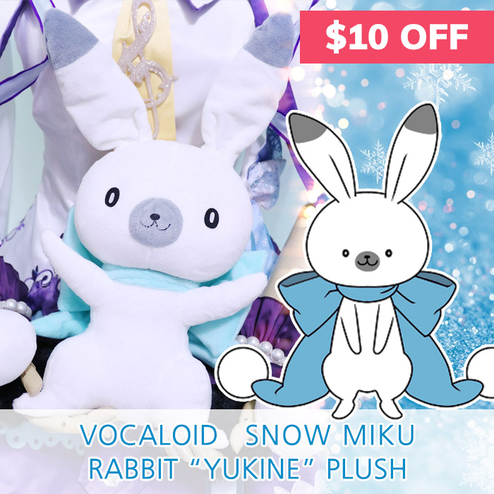 vocaloid magical snow miku hatsune rabbit yukine plush doll sale cosplay costume