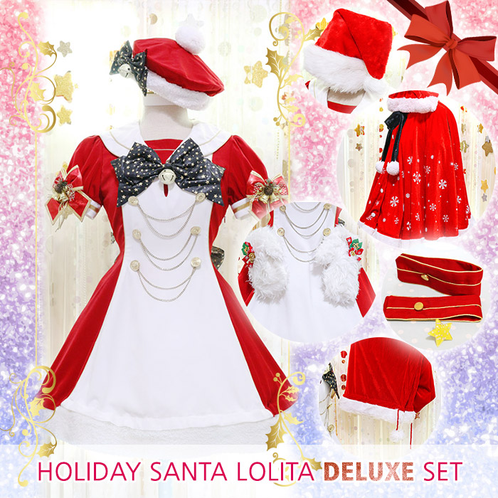 Sale Holiday Red Sailor Lolita cosplay costume dress christmas